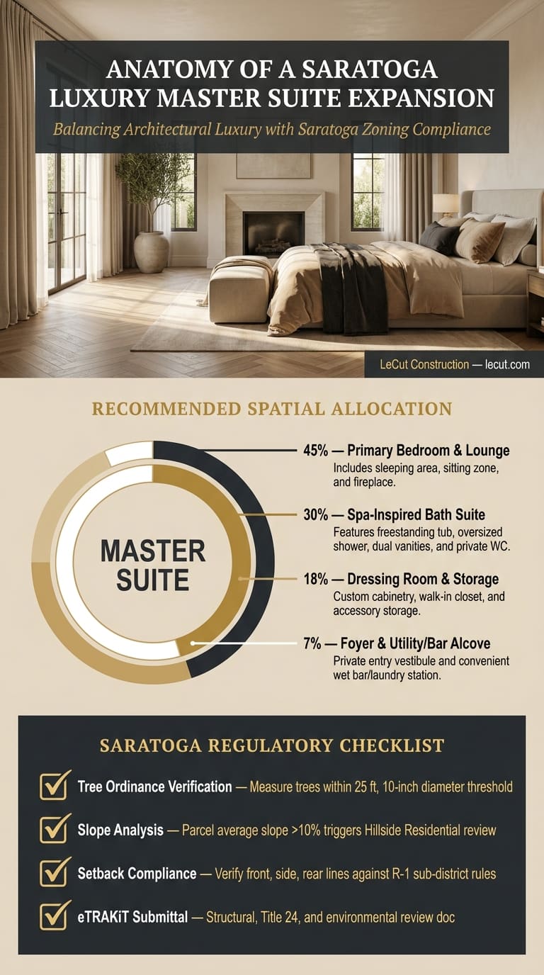 Anatomy of a Saratoga Luxury Master Suite Expansion Anatomy of a Saratoga Luxury Master Suite Expansion